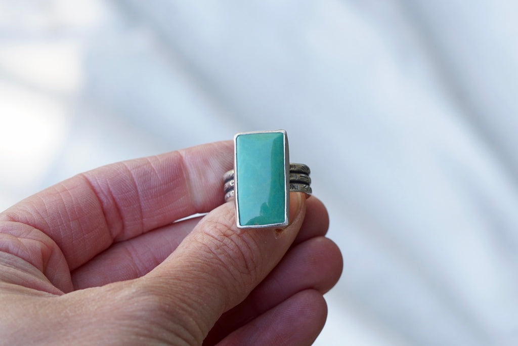 Tyrone Turquoise Ring (Size 7)