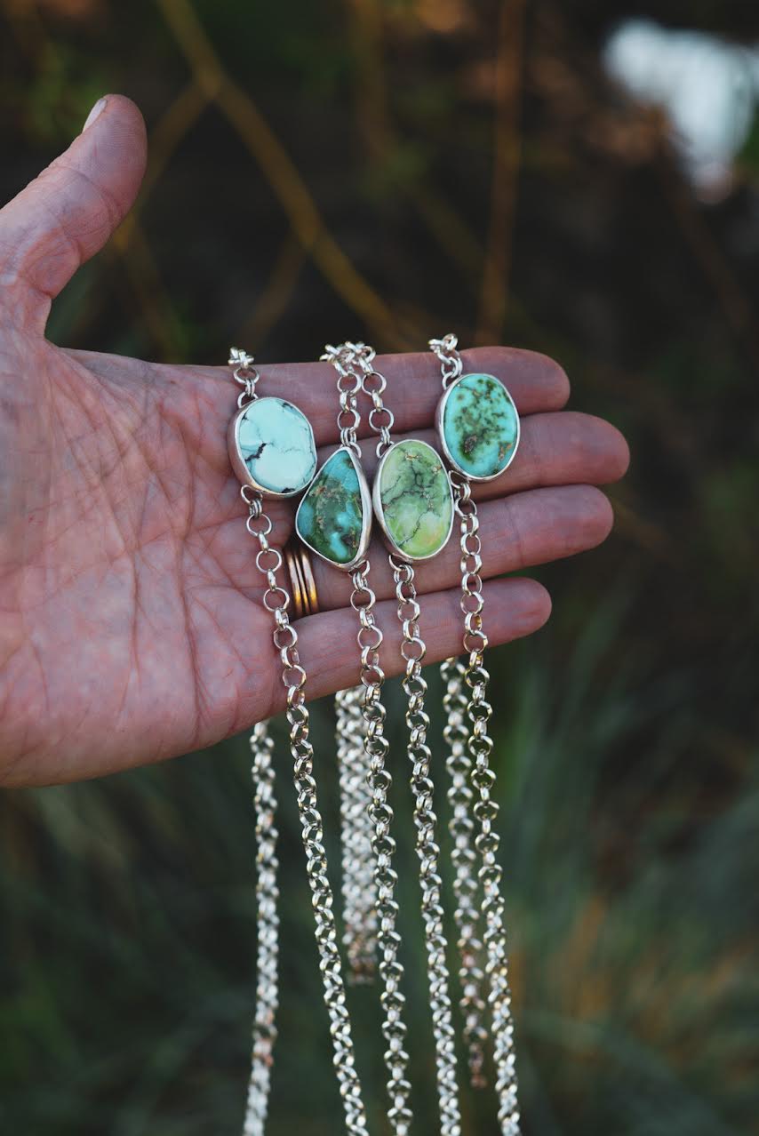 Turquoise Choker Necklace (Sonoran Mountain)