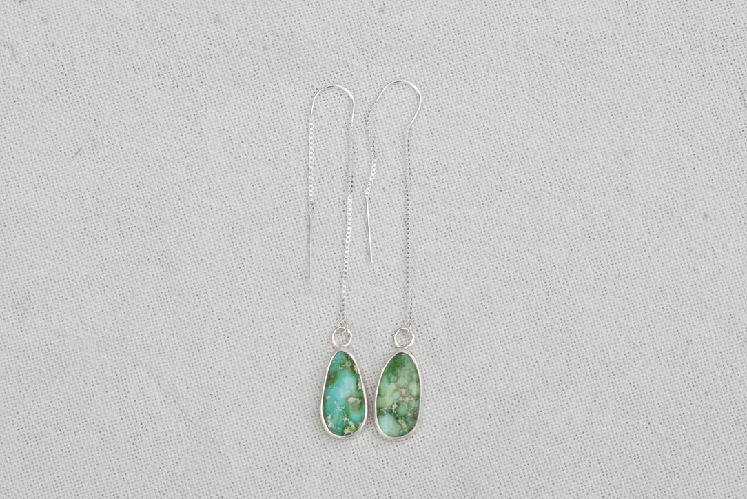 Turquoise Threader Earring (Sonoran Gold)