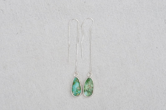 Turquoise Threader Earring (Sonoran Gold)