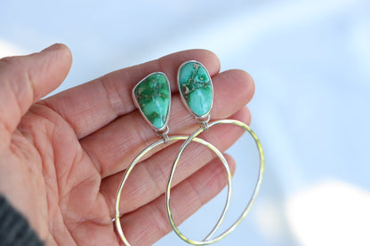 Turquoise Hoops (Emerald Valley)