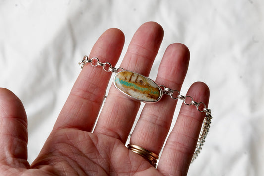 Turquoise Choker Necklace (Royston Ribbon)