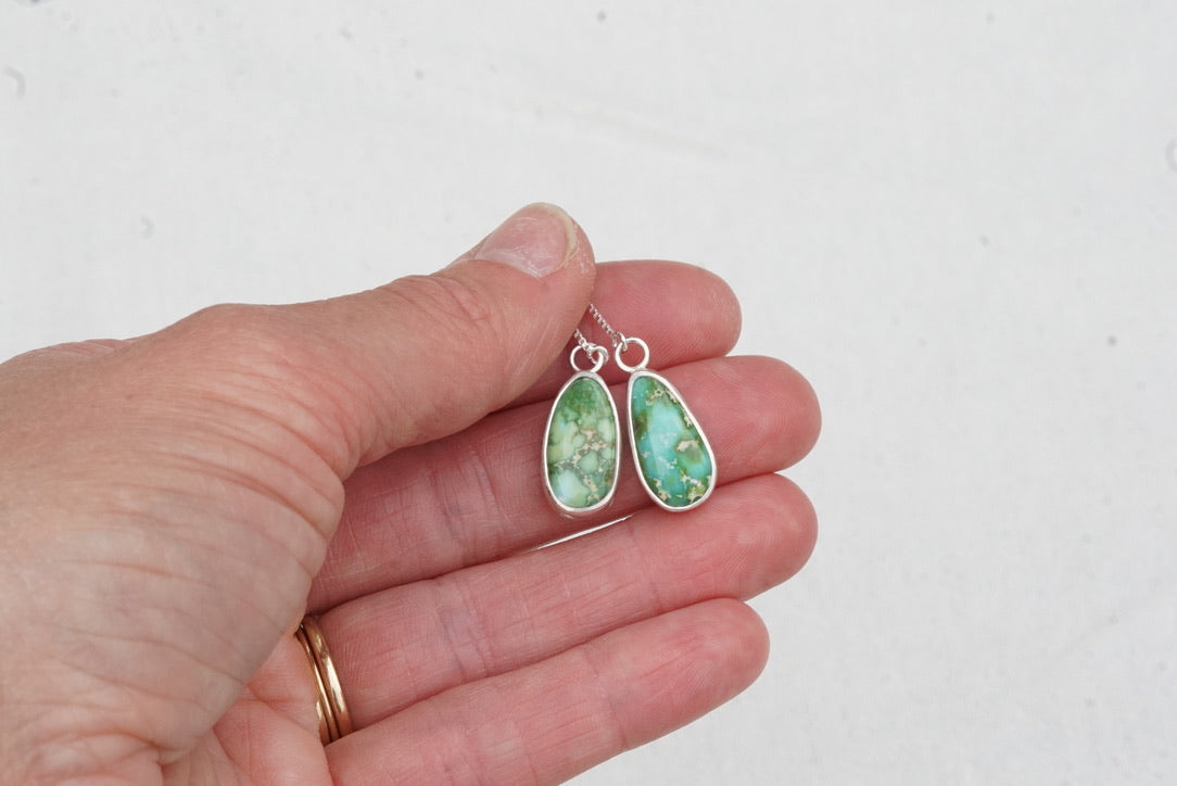 Turquoise Threader Earring (Sonoran Gold)
