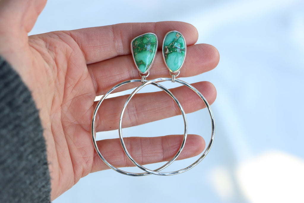 Turquoise Hoops (Emerlad Valley)
