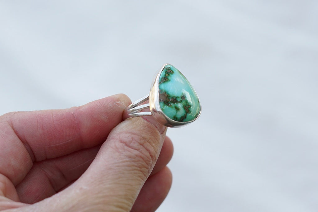 Sterling Silver & Sonoran Mtn Turquoise Ring (Size 8.5)