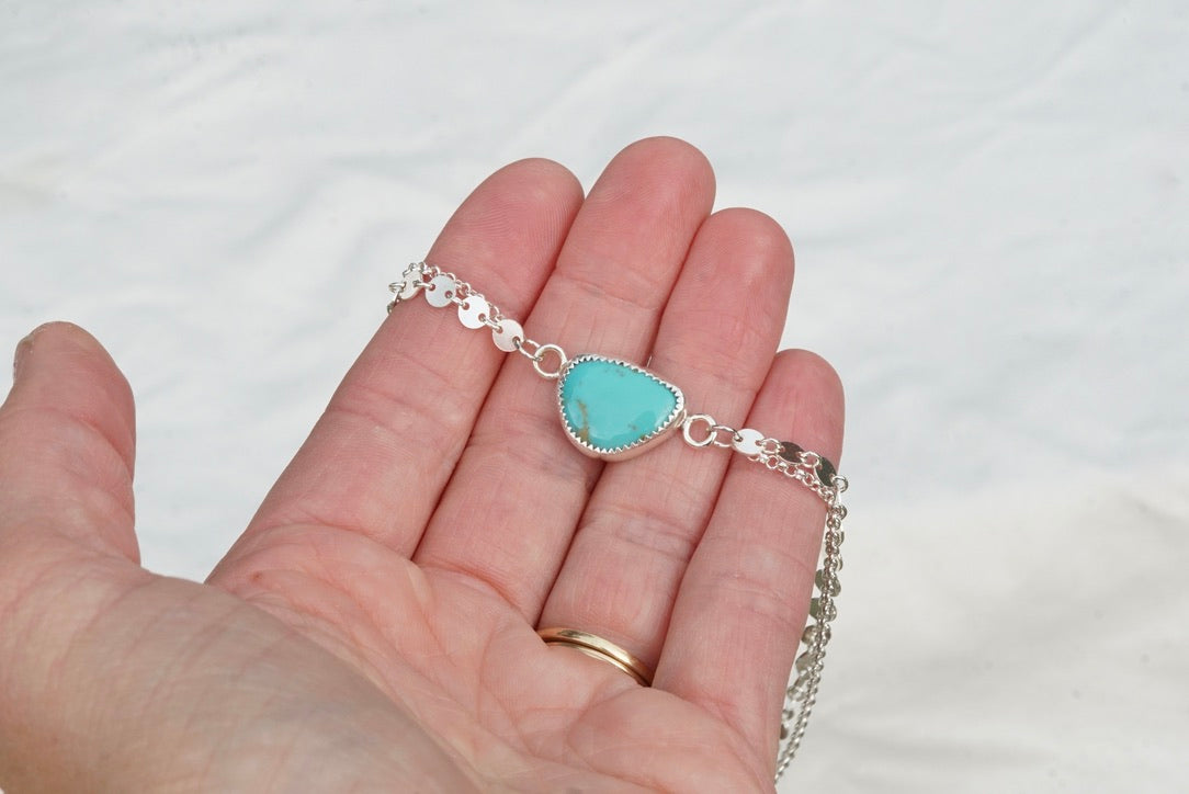 Boho Turquoise Anklet (Royston)