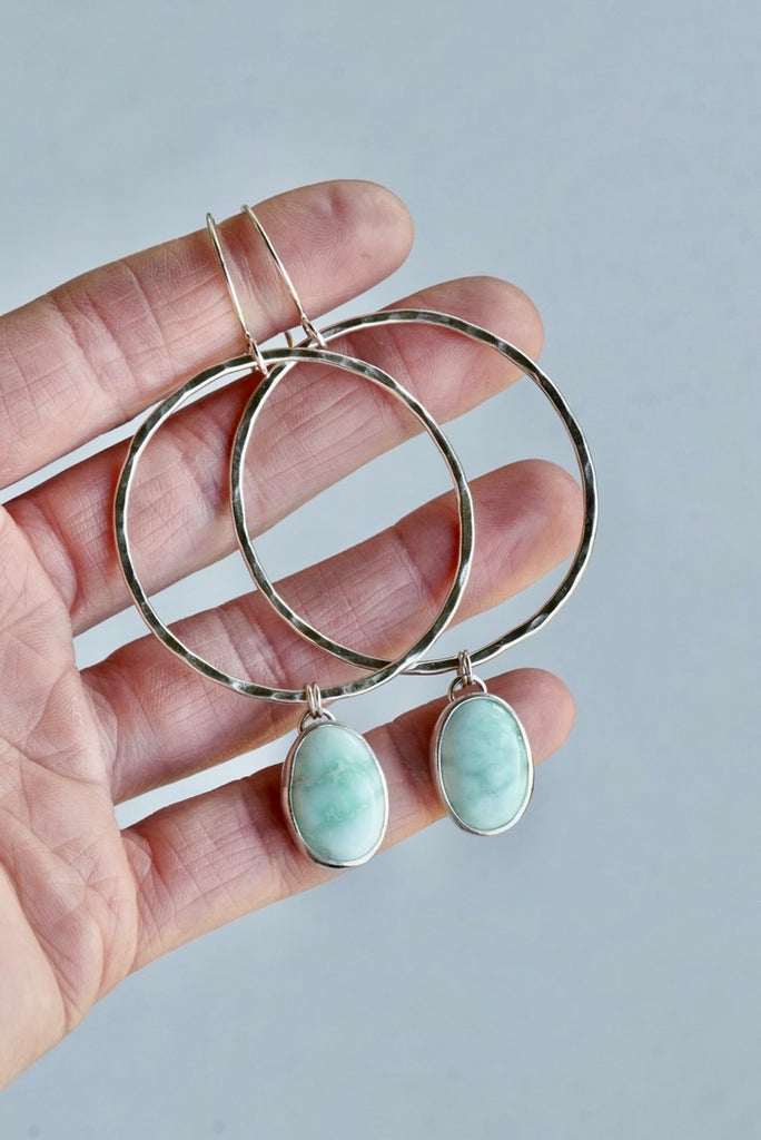 Turquoise Hoops (Palomino)