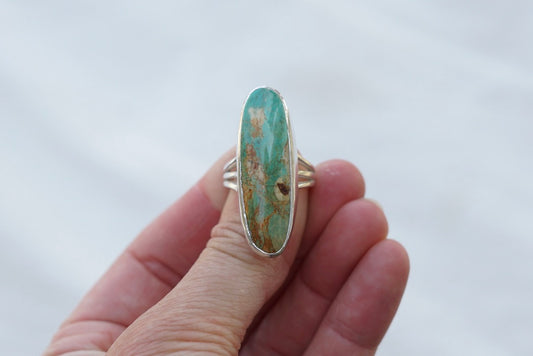 Sterling Silver & EvansTurquoise Ring (Size 7)