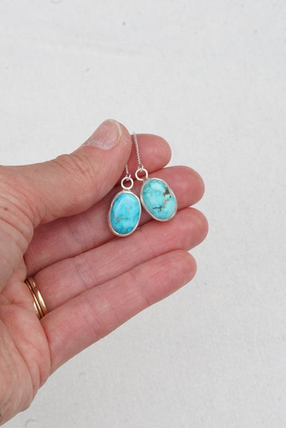 Turquoise Threader Earring (Blue Bird)