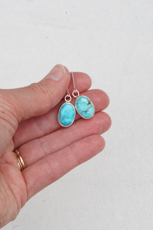 Turquoise Threader Earring (Blue Bird)