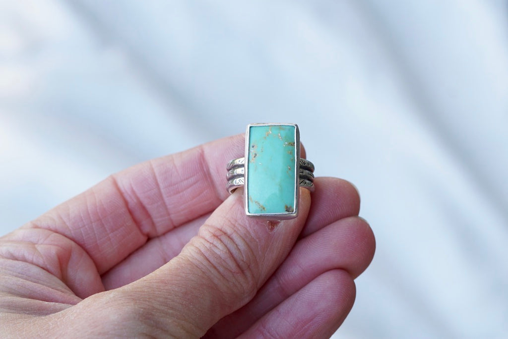 Tyrone Turquoise Ring (Size 7.25)