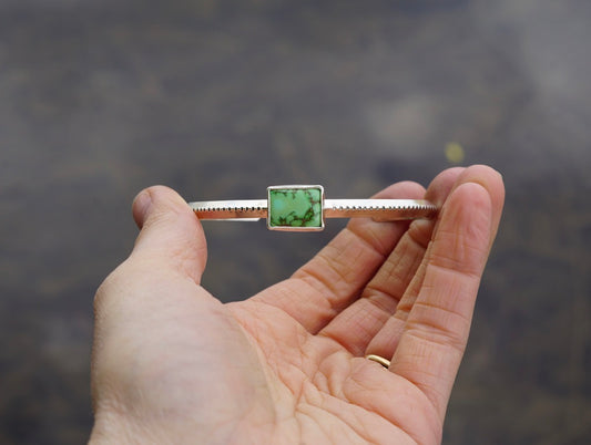 Stamped Cuff Bracelet (Verde Valley)