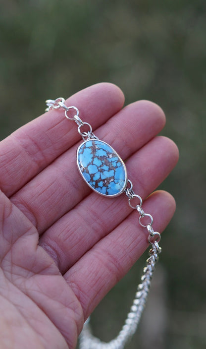 Turquoise Choker Necklace (Golden Hill)