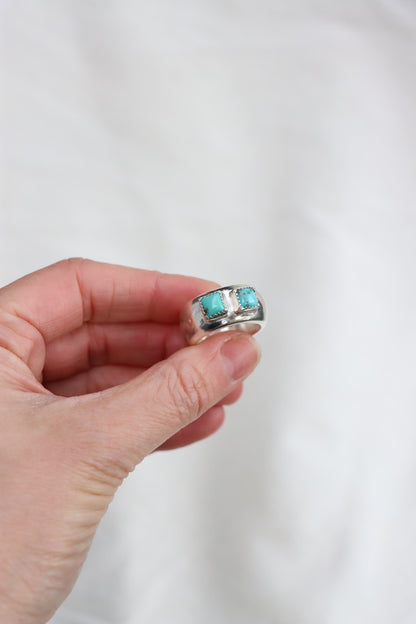 Turquoise Dome Ring (size 8)