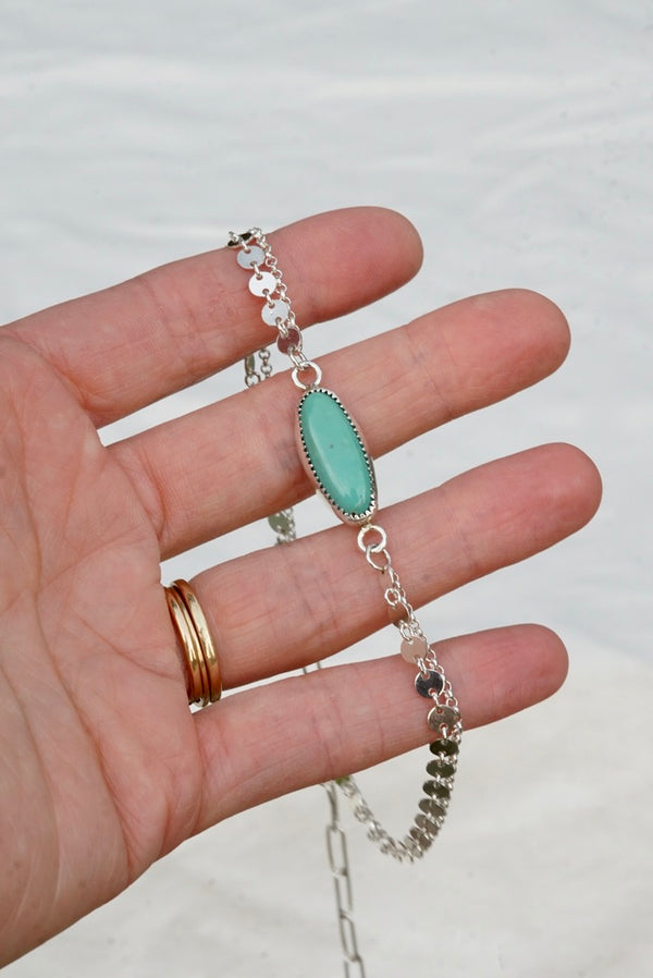 Boho Turquoise Anklet (Royston)