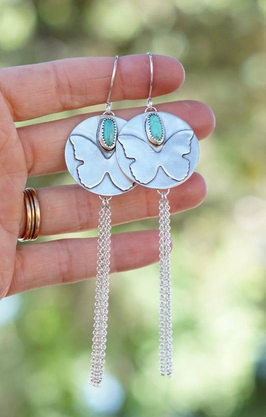 Butterfly Fringe Earrings #1