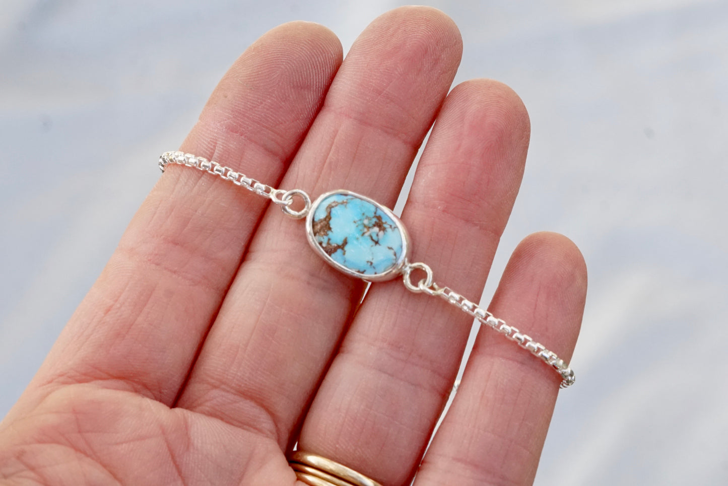 Box Chain Adjustable Bracelet (Golden Hill)