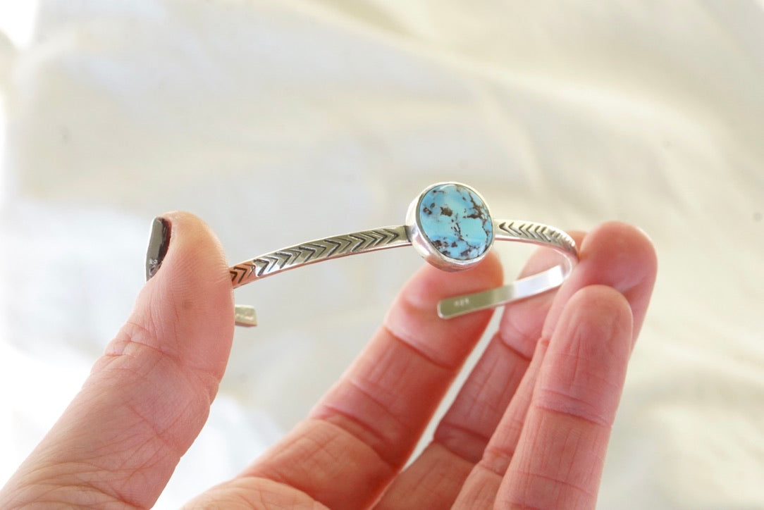 Stamped Cuff Bracelet (Golden Hill)