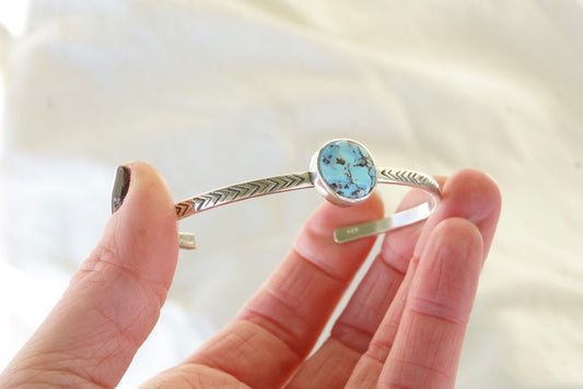 Stamped Cuff Bracelet (Golden Hill)