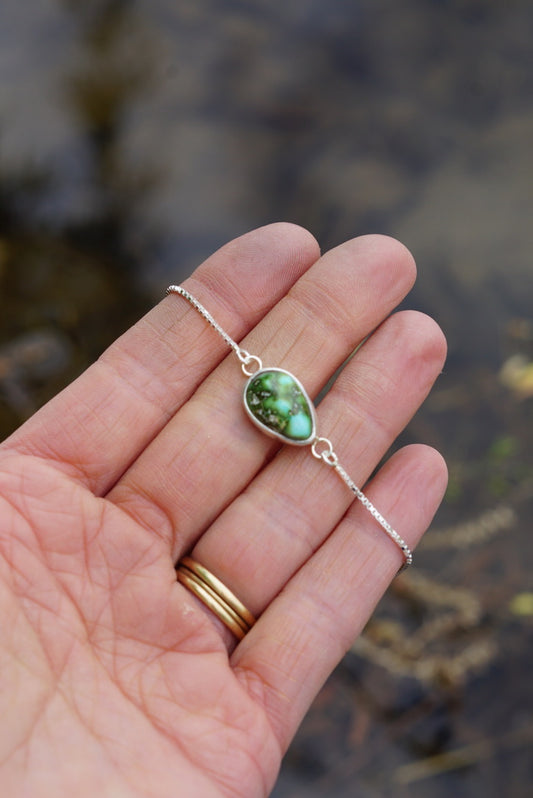 Box Chain Adjustable Bracelet (Sonoran Gold)