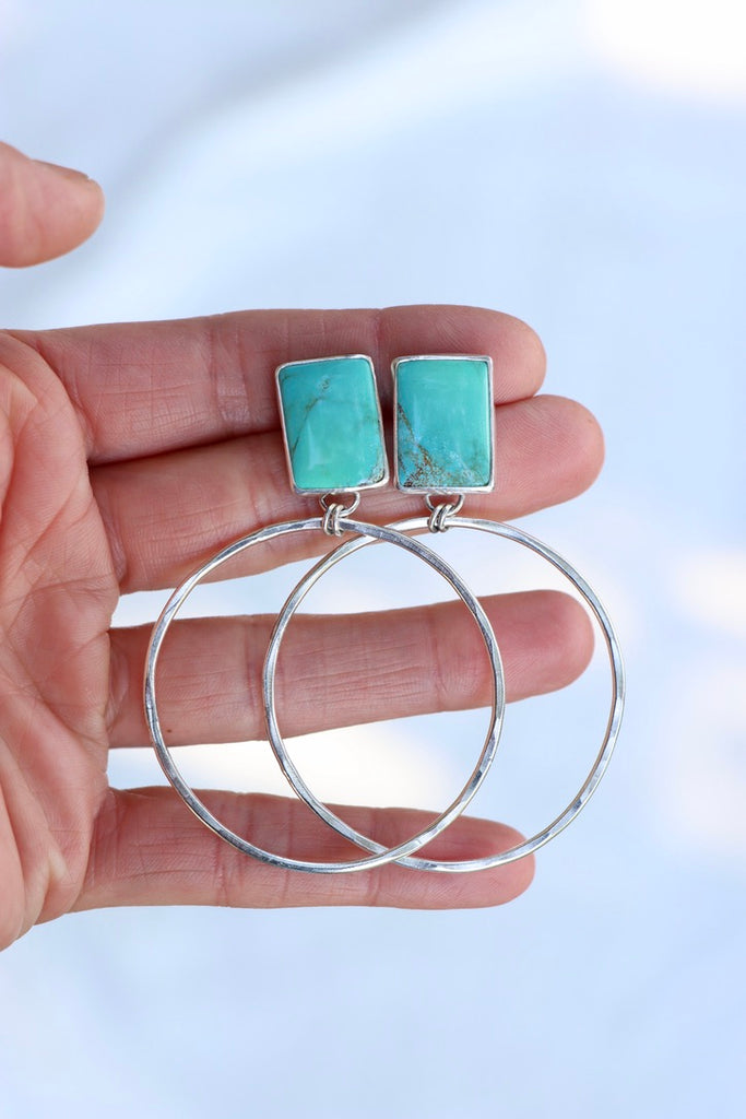 Turquoise Hoops (Royston)