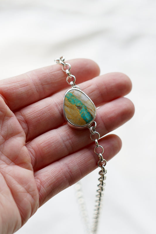 Turquoise Choker Necklace (Royston Ribbon)