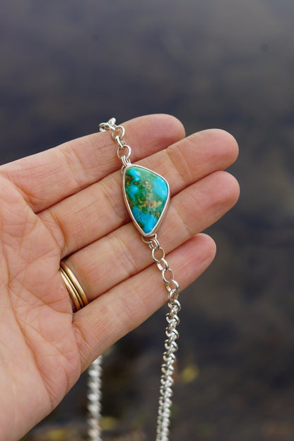 Turquoise Choker Necklace (Sonoran Mountain)