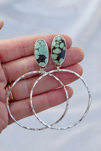 Hammered Organic Hoops (Hubei)