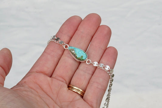 Boho Turquoise Anklet (Sonoran Gold)