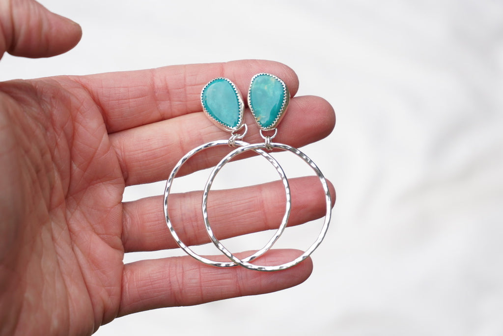 Turquoise Hoops (Royston)