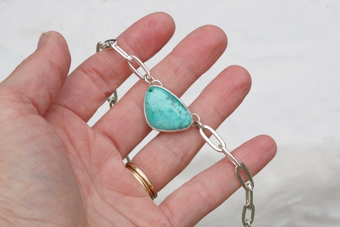 Turquoise Choker Necklace (Emerald Valley)