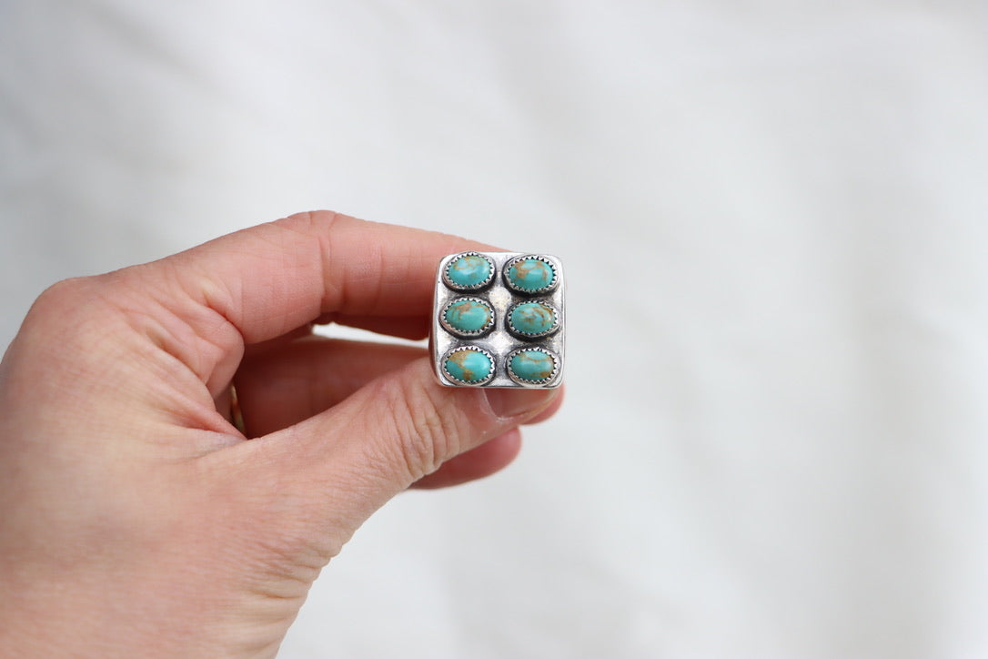 Six Stone Signet Ring (size 7.25)