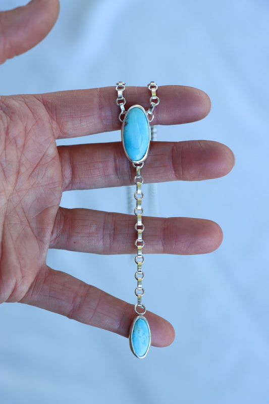 Lariat Necklace (Blue Bird)