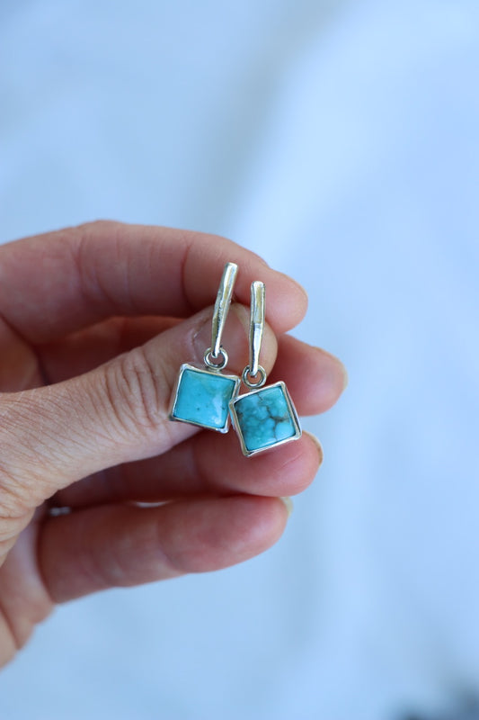 The Ridgeline Earrings (Turquoise Mountain)