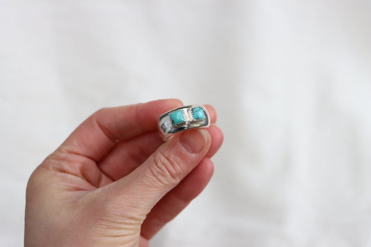 Turquoise Dome Ring (size 8)