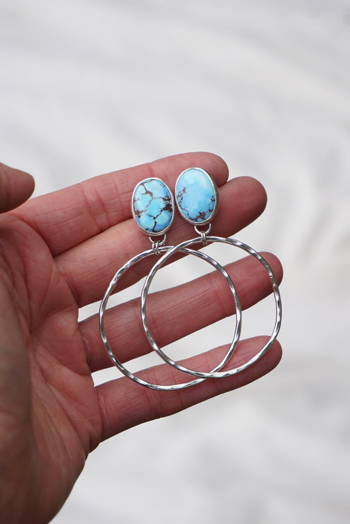 Turquoise Hoops (Golden Hill)