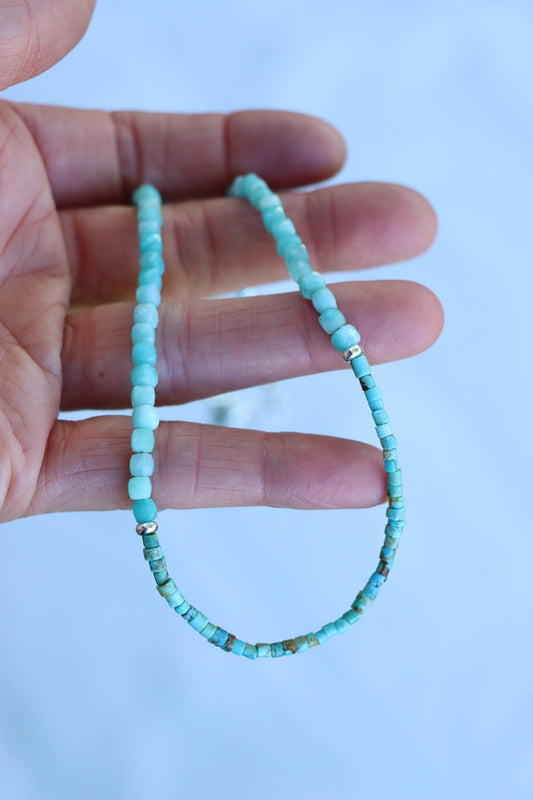 Beaded Necklace (Turquoise/Amazonite)