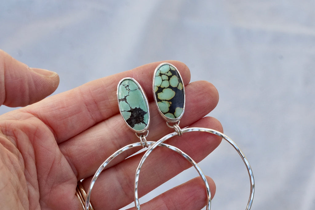 Hammered Organic Hoops (Hubei)