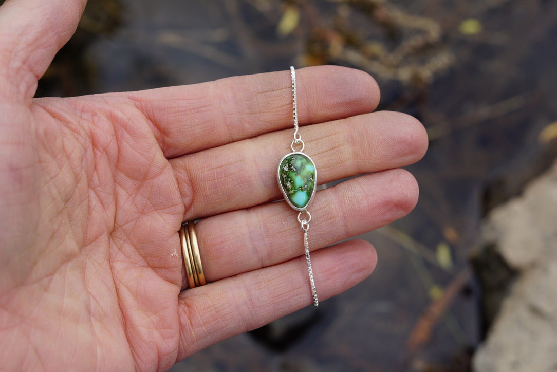 Box Chain Adjustable Bracelet (Sonoran Gold)