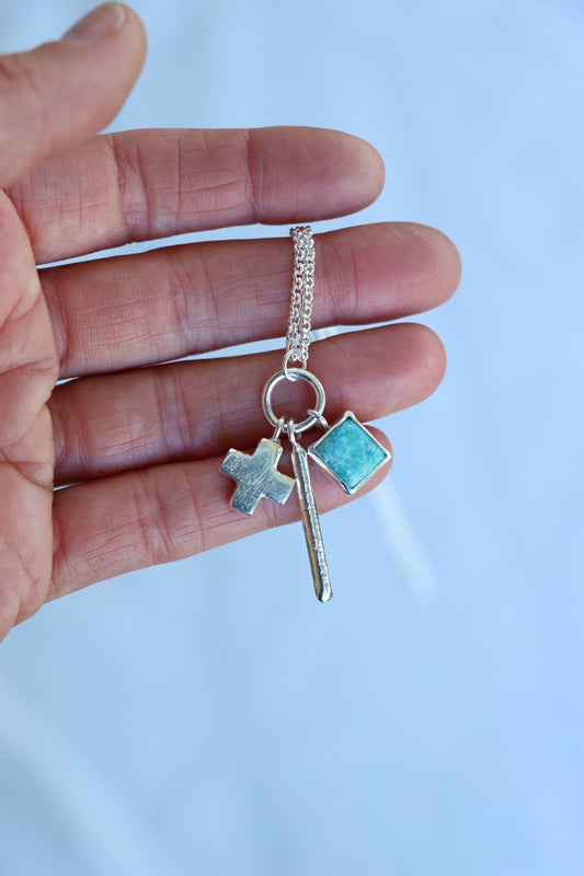 Mesa Charm Necklace (Turquoise Mountain)