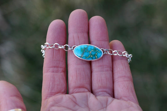 Turquoise Choker Necklace (Sonoran Mountain)