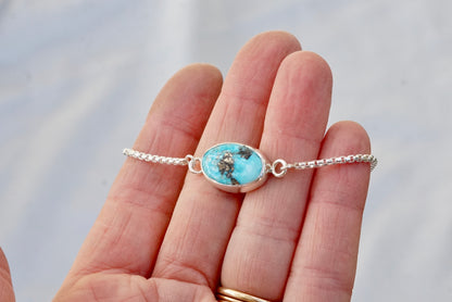 Box Chain Adjustable Bracelet (Palomino)