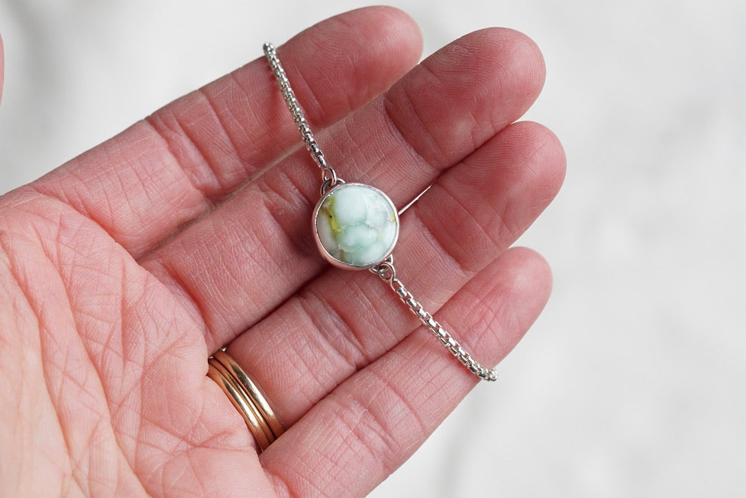 Box Chain Adjustable Bracelet (Palomino)