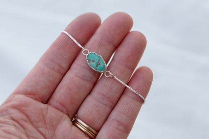 Box Chain Adjustable Bracelet (Sonoran Gem)