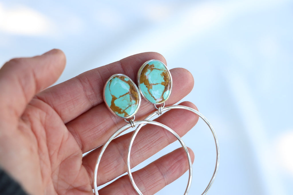 Turquoise Hoops (Royston)