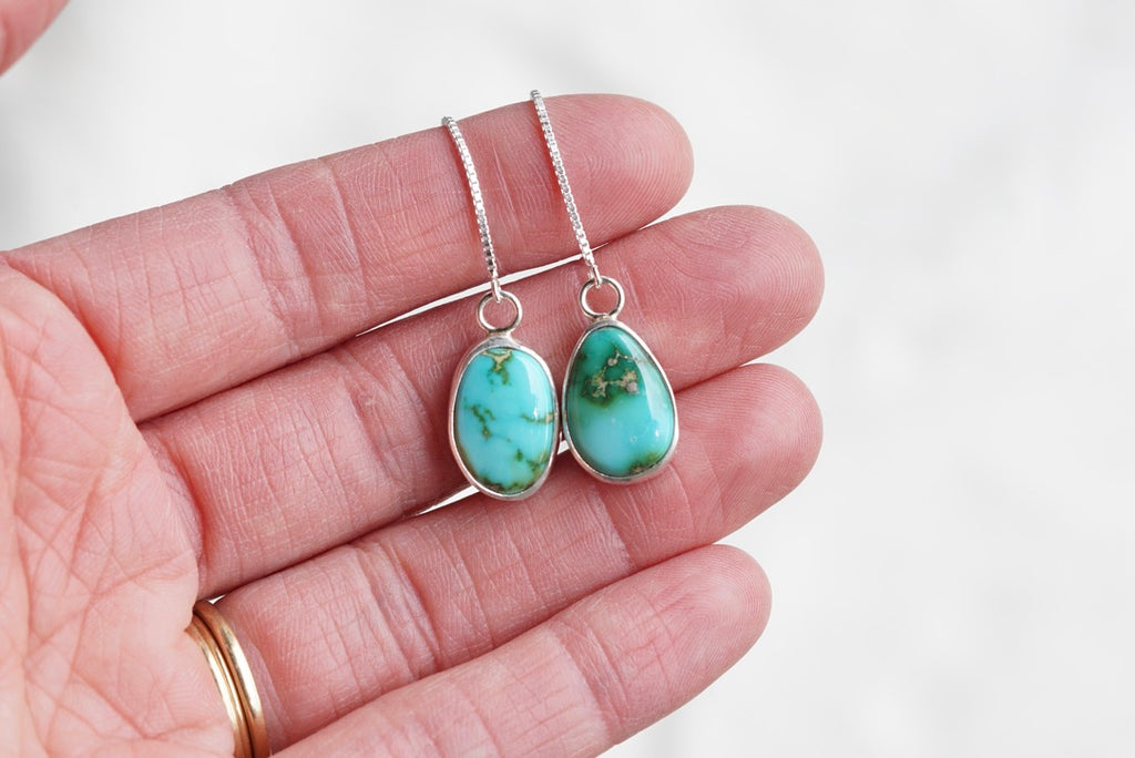 Turquoise Threader Earring (Sonoran Mountain)