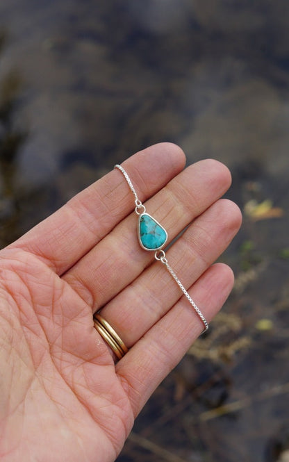 Box Chain Adjustable Bracelet (Emerald Valley)