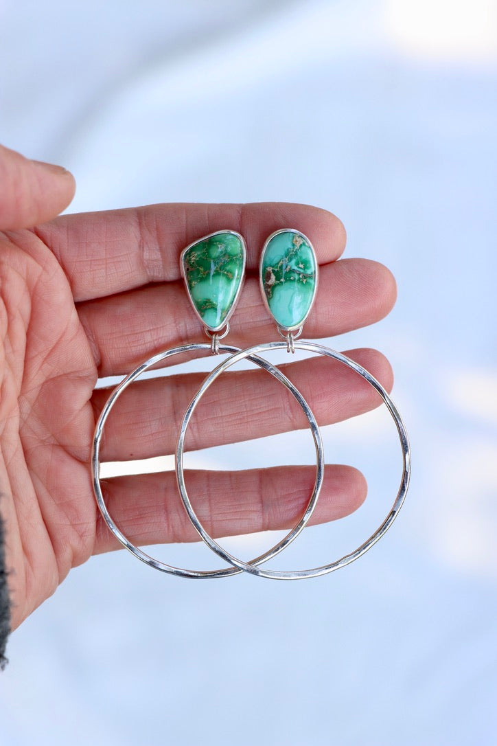 Turquoise Hoops (Emerald Valley)