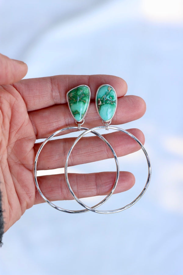 Turquoise Hoops (Emerlad Valley)