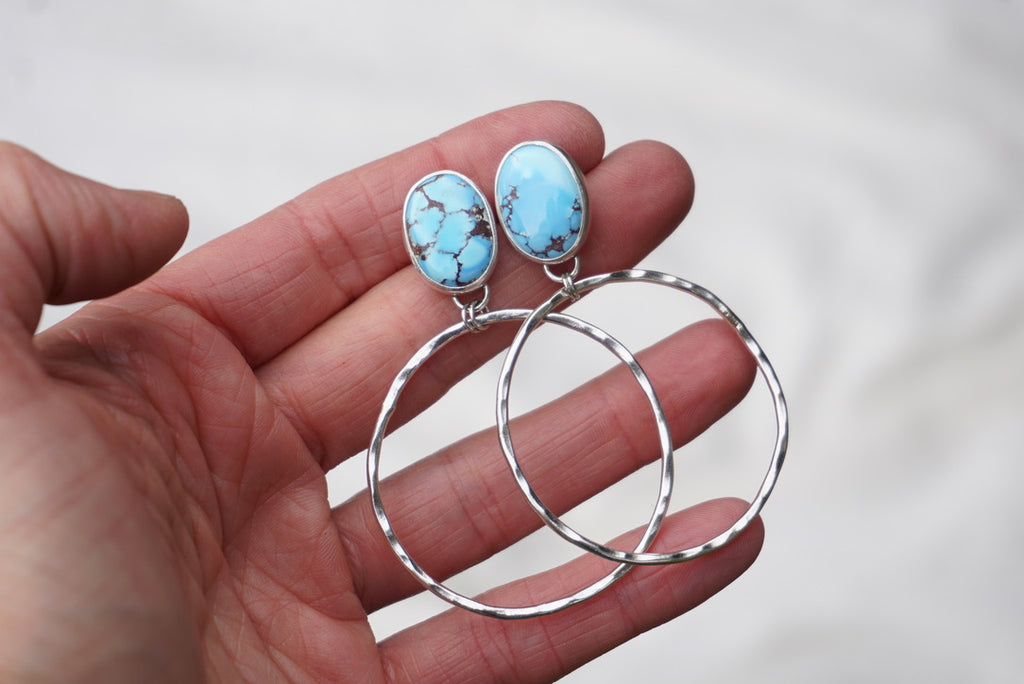 Turquoise Hoops (Golden Hill)